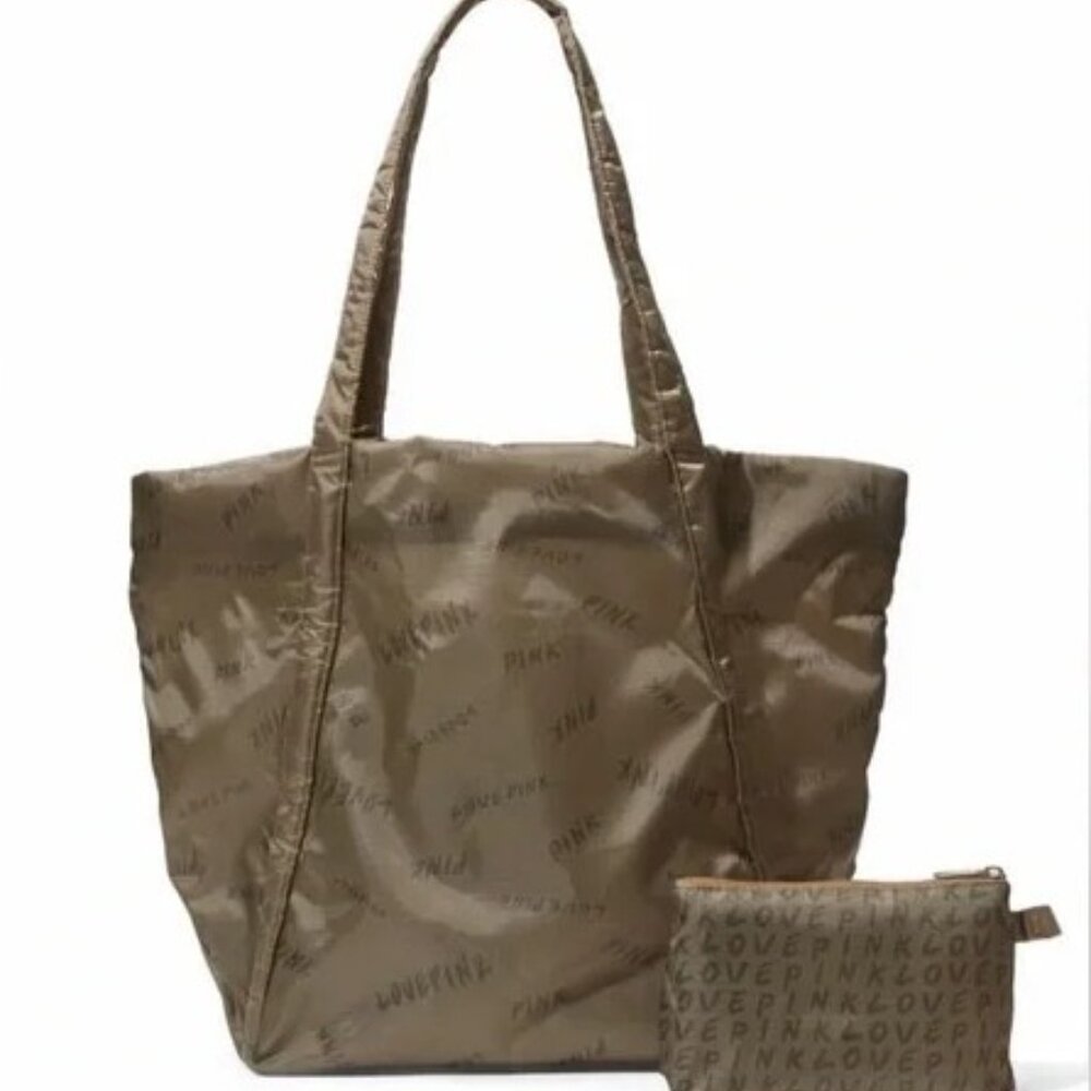 VICTORIA’S SECRET PINK NWT Green Weekender Bag